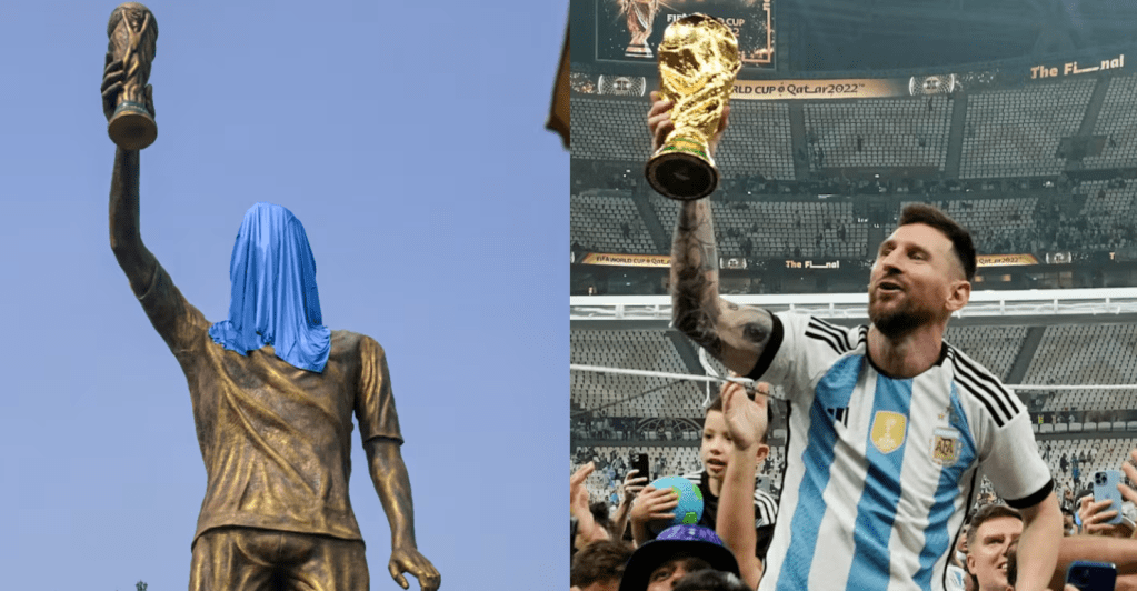 India se prepara para recibir a Messi con una estatua gigante y un fanatismo que ya desbordó las&nbsp;calles